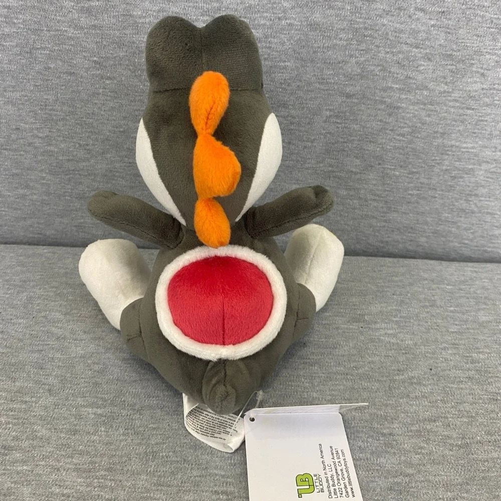 Nintendo Black Yoshi Plush Small Gray All Star Collection Little Buddy 7 in